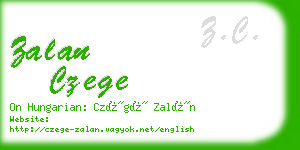 zalan czege business card